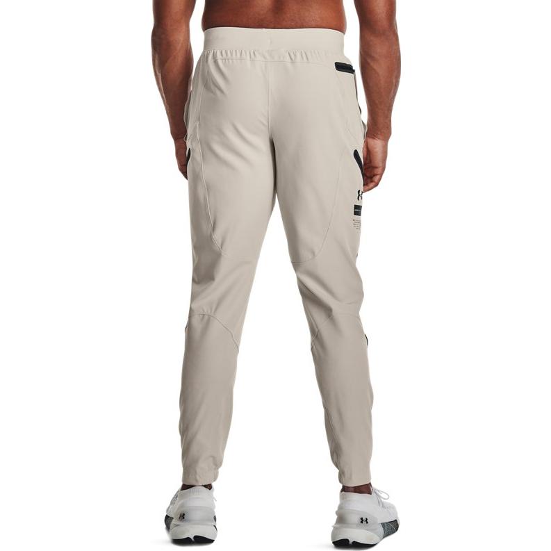 Under Armour Pantaloni Jogger Tessuti da Allenamento a Tinta Unita Uomo bottoms Grigio 1352026-959