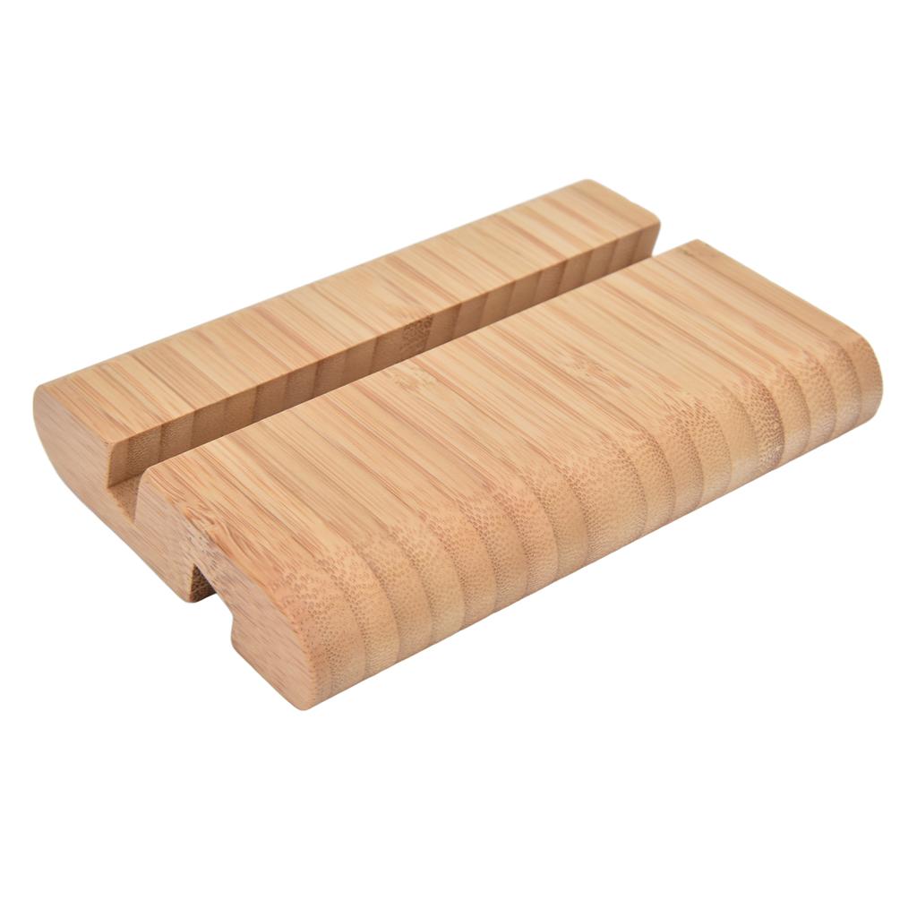 Portable Phone Stand Mobile Phone Support Holder Bamboo Desktop Tablet Stand for Bedroom