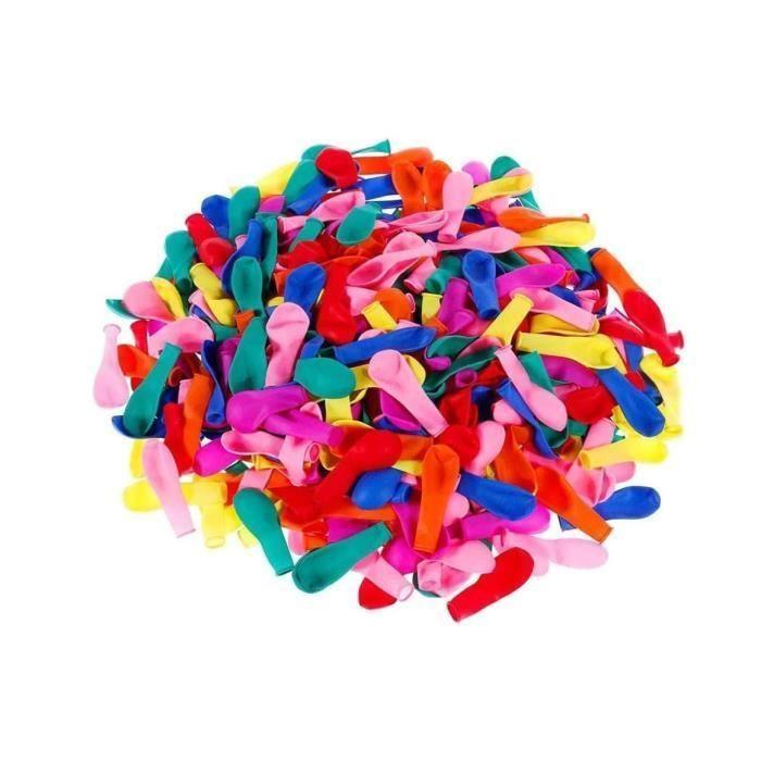 Kit de 300 Bombes à Eau avec Entonnoir Ballons Colorés Faciles à Remplir Pour Jeux d'Été