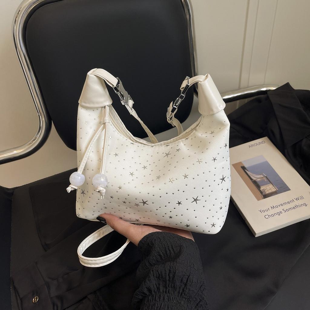 Korean Style Starry Handheld Bag With Soft Composite Fabric For Daily Use