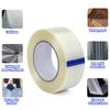 25M Strong Fiberglass Tape Heavy-duty Wear-resistant mesh Fiber Tape Transparent Single Side Adhesive Waterproof Seal Strapping