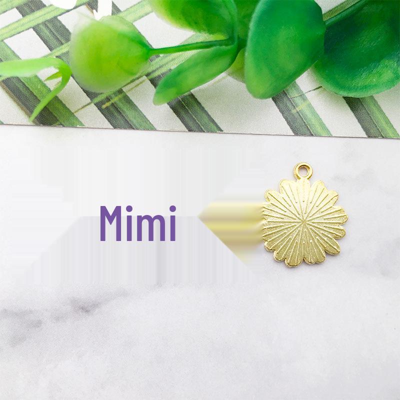 Alloy Flower Petal Jewelry Accessories: DIY Earrings, Phone Chain, Oil Drip Pendant