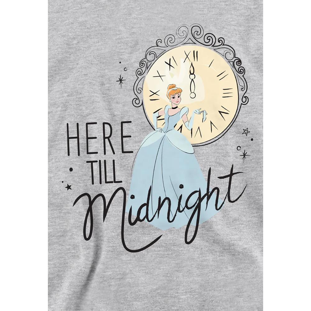 Cinderella Childrens/Kids Here Till Midnight Heather New Years Eve Hoodie