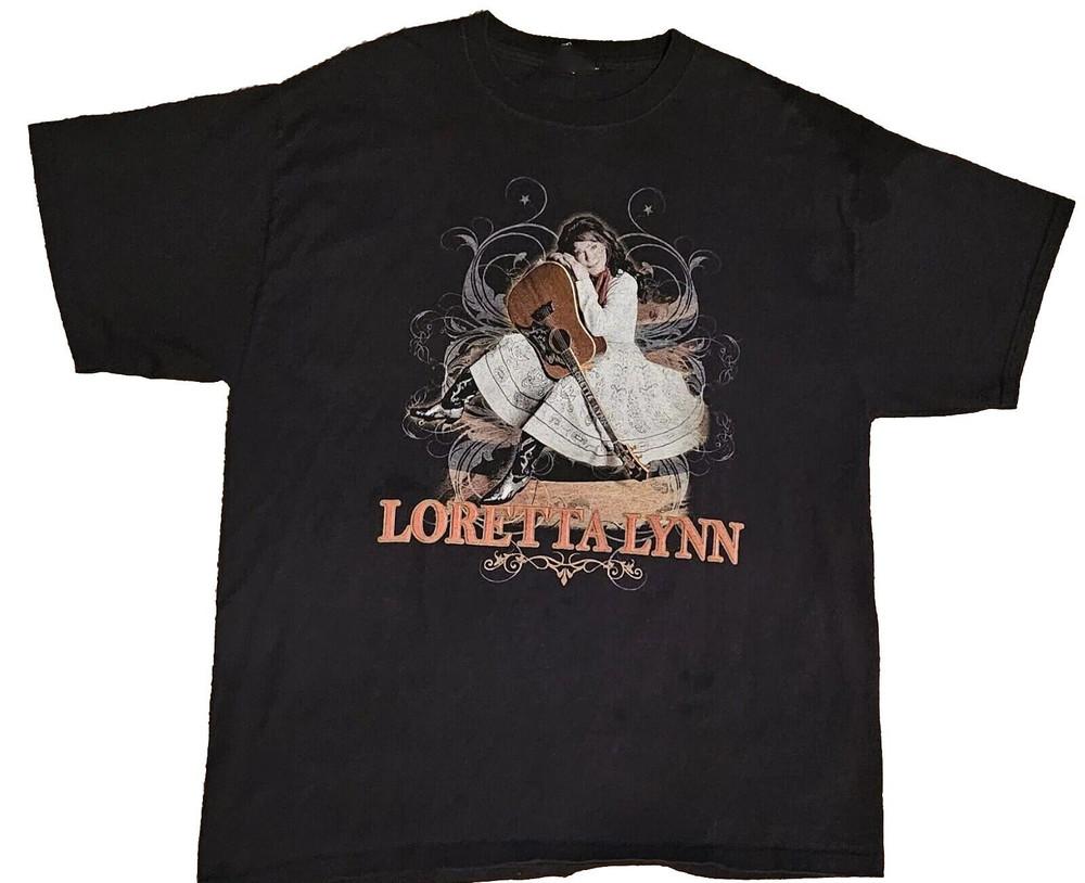 Loretta Lynn Country Music Star 50th Anniversary Black T-Shirt SU148 Unisex T-Shirt S