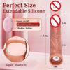 Delay Ejaculation Remote Control Vibration Penis Extension Cock Sleeve Silicone Reusable Condom For Men Sex Toys Penis Enlargeme