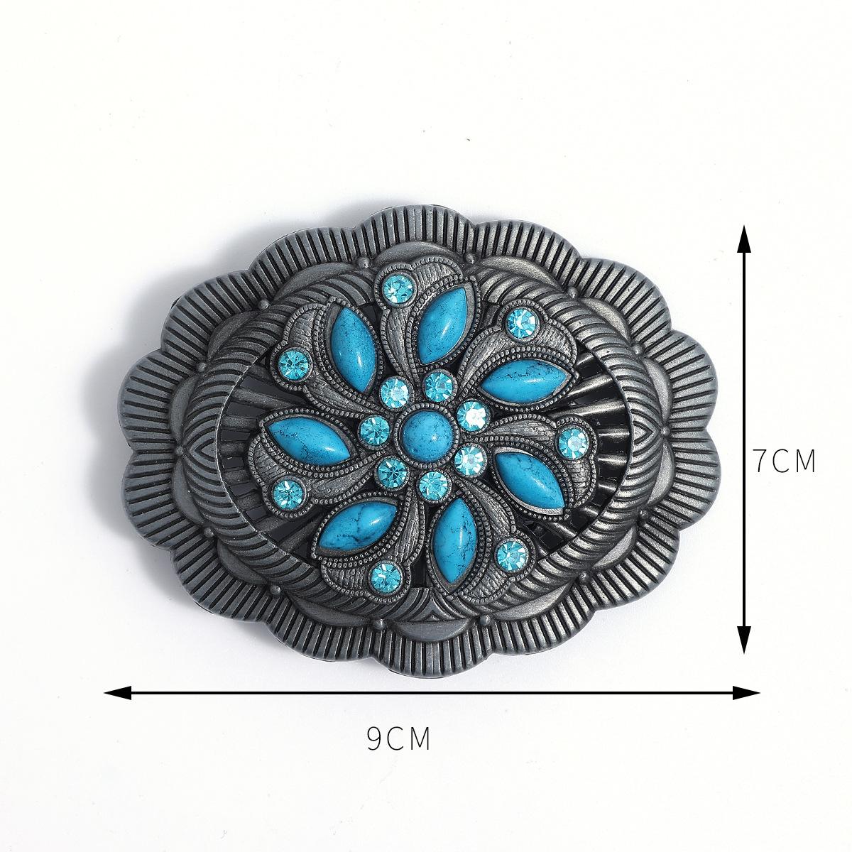 Western Belt Buckle 3D Embossed Dragon Pattern Premium Zinc Alloy Sturdy Stylish for Cowboy Riding & Western Outfits