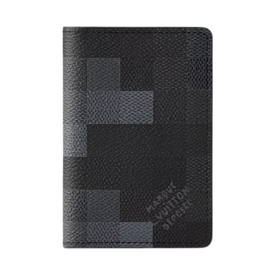 

Louis Vuitton Damoflage Black Coated Canvas Card Holder Small Men Card Holder M14928 Box(Basic Set+Box)