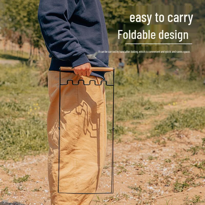 JunKaiWei Foldable Outdoor Trash Rack