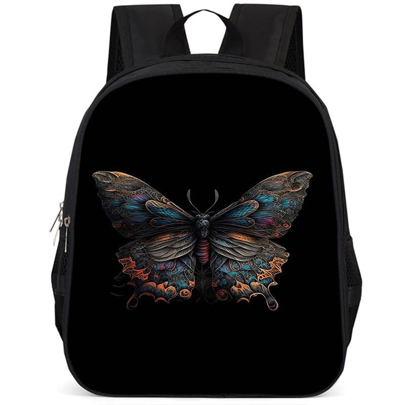 Large Capacity 15 Inch Lightweight Butterfly School Backpack For Kids Oxford Fabric