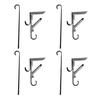 2/4Pcs Christmas Fireplace Stocking Garland Hanger No Drill Adjustable Mantle Garland Holder Heavy Duty Xmas Stockings Decoration Hanging Hook
