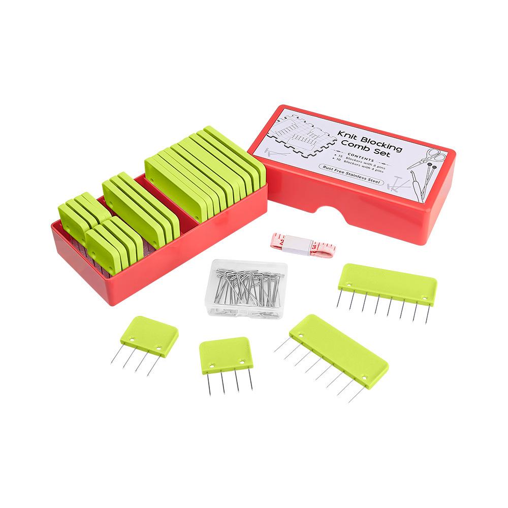 Knitting Shaping Pins for Shawls and Sweaters – 100 Pcs DIY Stitch Removal and Fixing Set