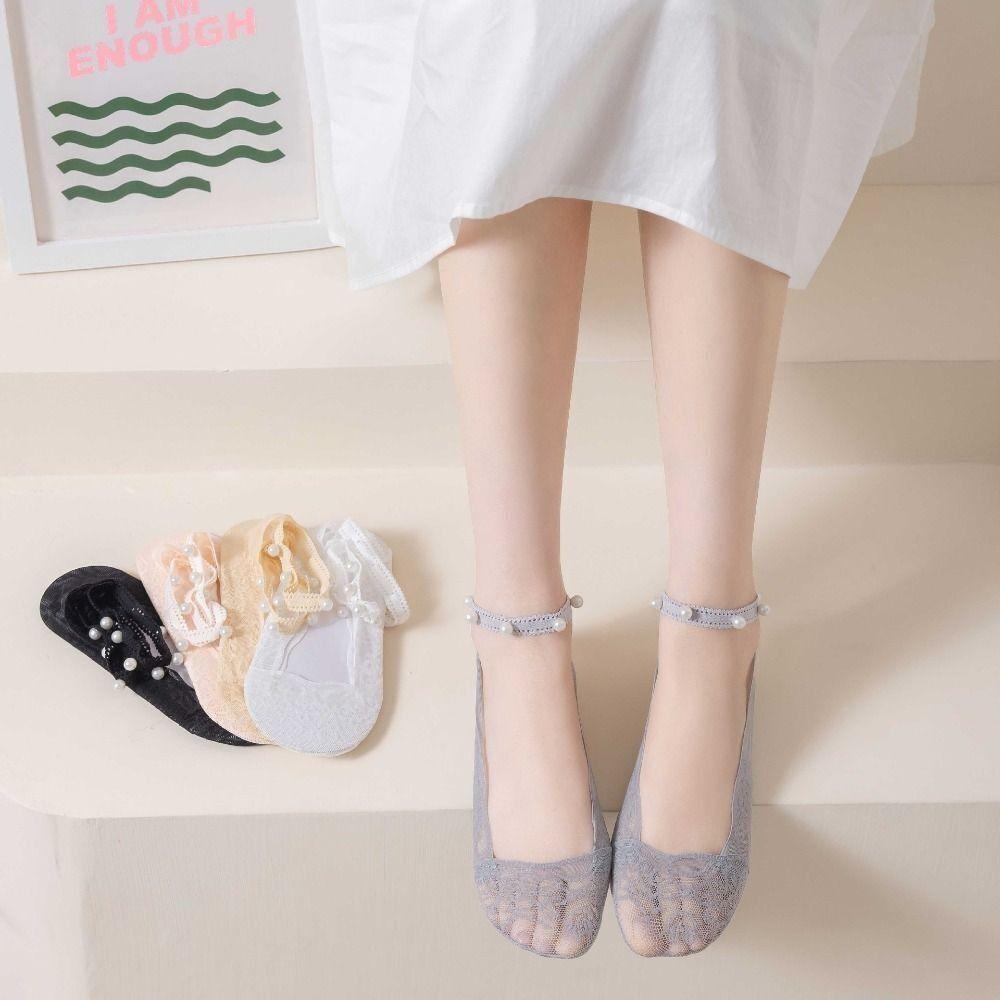 

Ультратонкие носки-лодочки, мягкие невидимые носки, простые женские носки