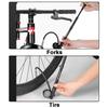 300PSI Bicycle Pump with Gauge High Pressure MTB Bicycle Air Shock Pump Fits Presta & Schrader for Rear Suspension Fork Shock
