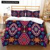 Bohemian Floral King Queen Duvet Cover Boho Mandala Cashew Flowers Bedding Set Exotic Tribe Style 2/3pcs Polyester Quilt Cover