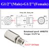 304 Stainless Steel Single Channel Connector 360° Rotating Universal Pneumatic Rotary Joint Male Thread Anti-Winding