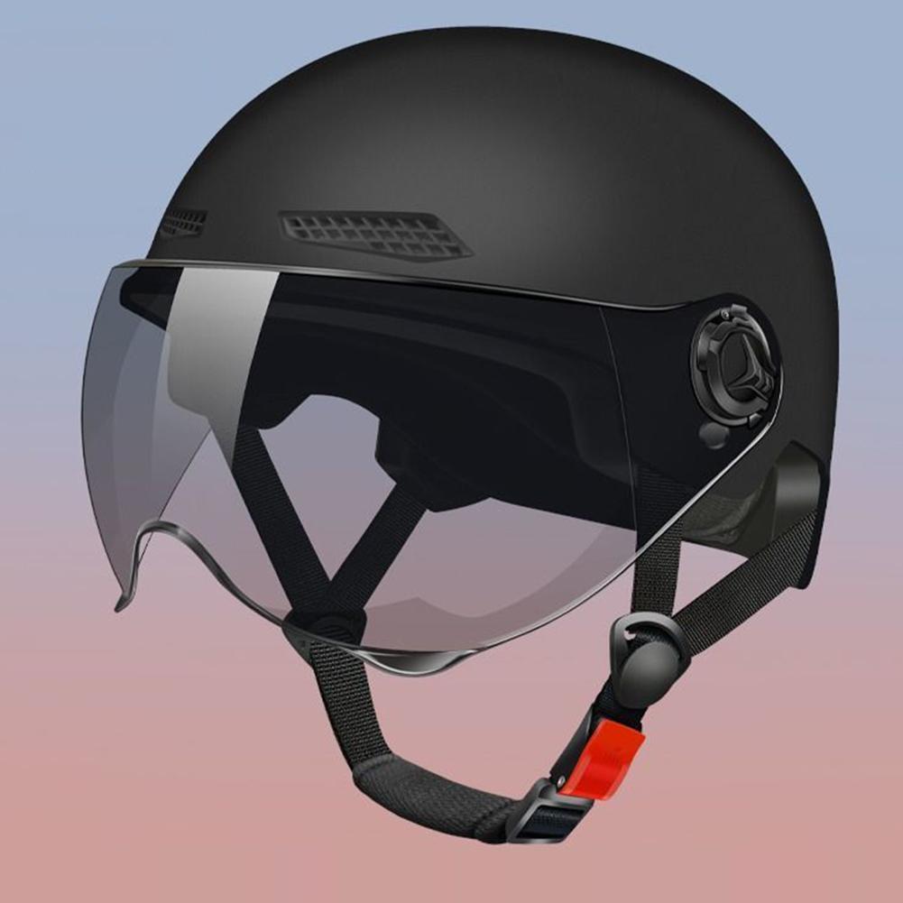 Electric Bike Helmet Cycling Safety Helmet Adjustable Lightweight Bicycle Helmet Breathable Detachable Lining for Summer