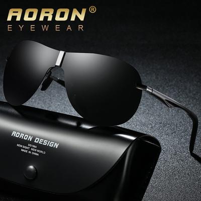 Aluminum Frame Night Vision Polarized Sunglasses for Men Driver Glasses