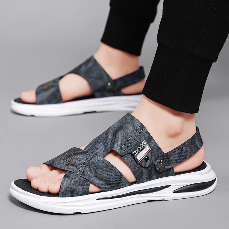 Fashion CYYTL Mens Slippers Summer Casual Outdoor Beach Shoes Sandals Walking Slides Comfort Luxury Designer Leather Fashion Lightweight