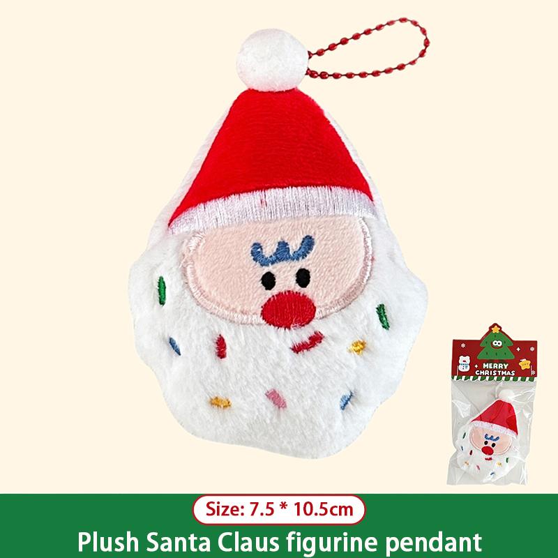 Christmas Plush Toy Hanger Christmas Tree Decoration Santa Claus Backpack Keychain Hanger Penguin Small Pendant