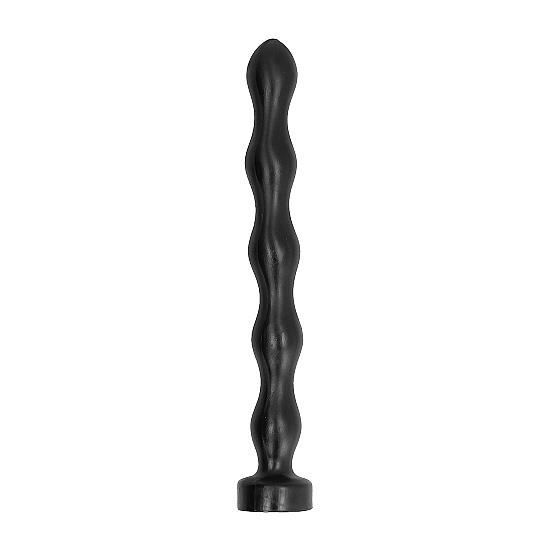 Buttplug - all black - 41,5 cm - silicone - noir - anal