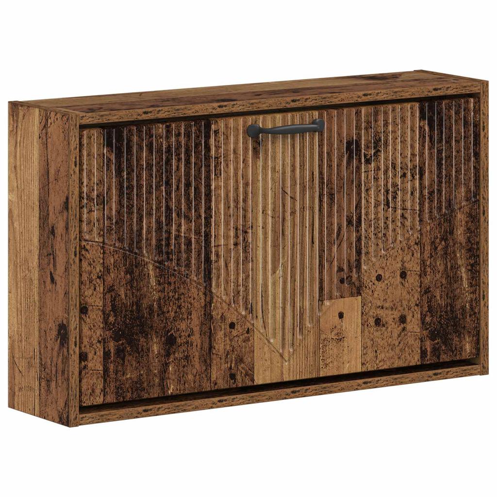 Wall Mounted Shoe Cabinet HOORN 71 X 17 X 43 Cm Engineered Wood