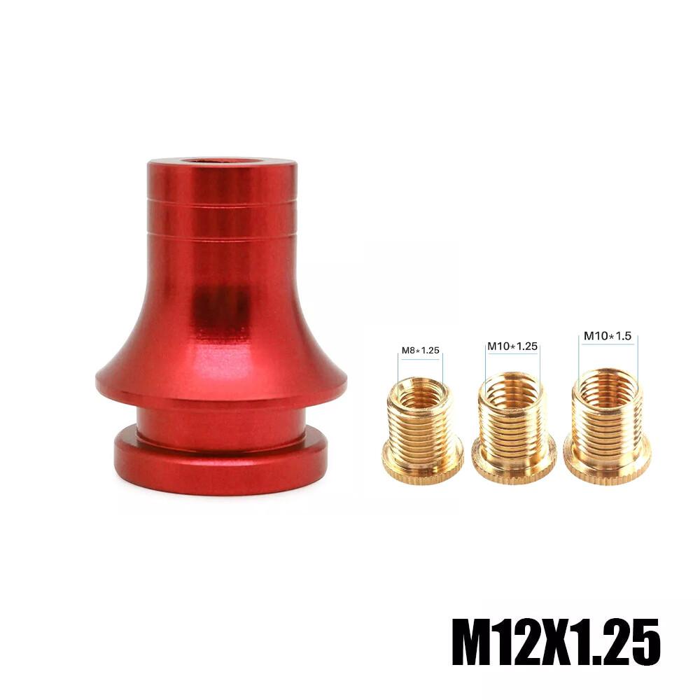 M12x1.25 Car Thread Metal Manual Shift Knob Boot Retainer Jam Nut Adapter Parts