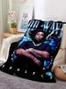 HD Rod Wave D Print Rapper Star Soft Plush Throw Blanket for Living Room Bedroom Picnic Bed Sofa Cover Cozy Flannel