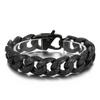 European and American Personalized Men's Jewelry, Titanium Steel Multi-ring Interlocking Pattern Bracelet, Men's Stainless Steel Bracelet