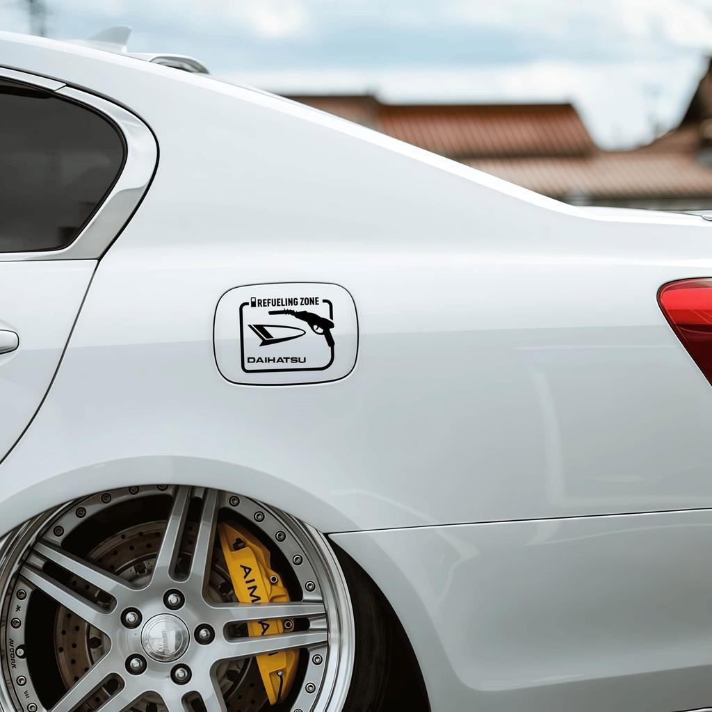 Daihatsu Tank Cover Sticker Car Sticker Spout Dress Up Fuel Tank Decal Universal