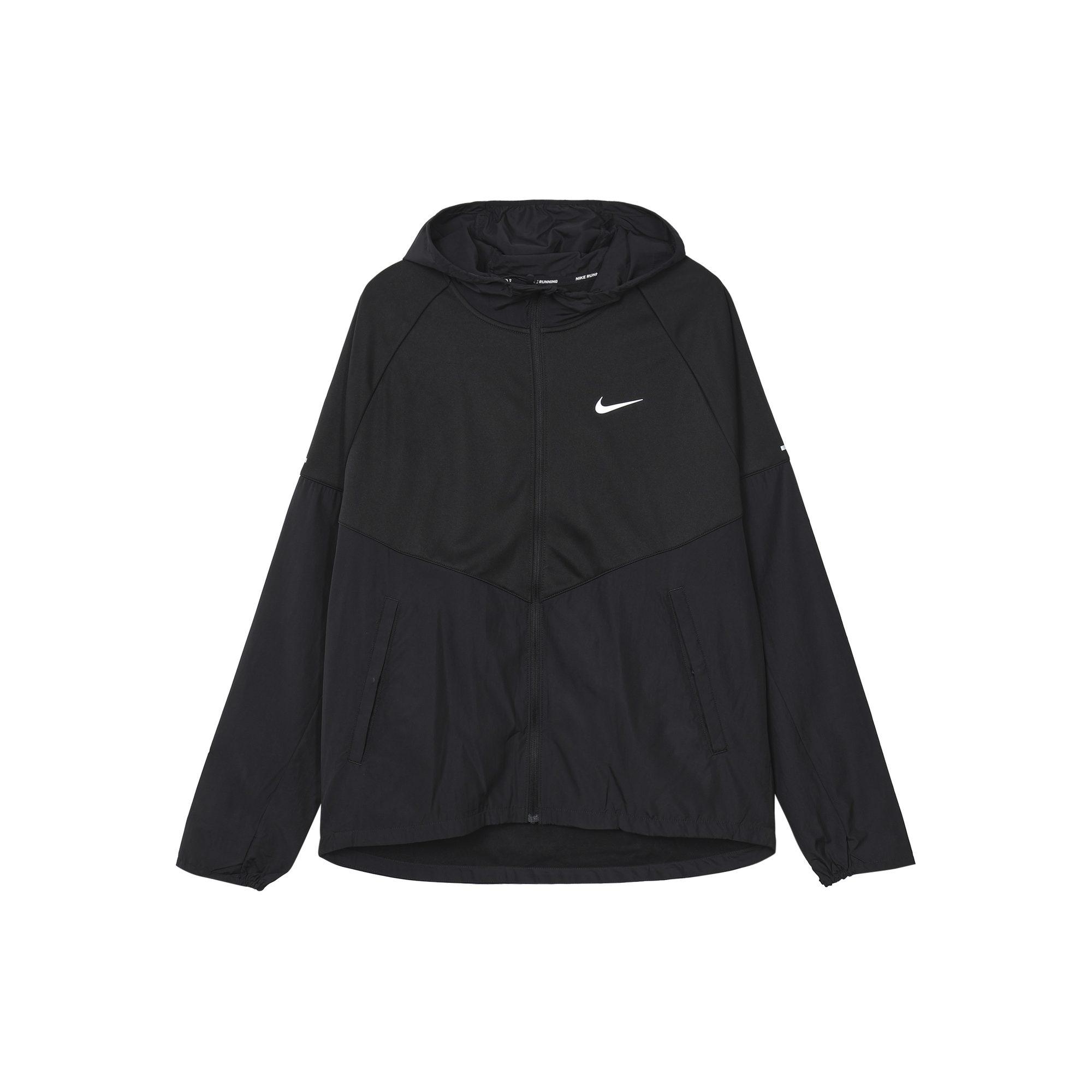 Nike MILER Jackets Men`s Black Hooded