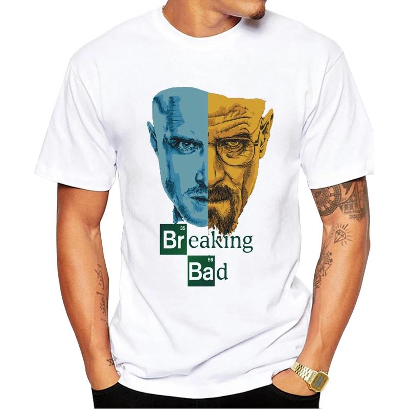 Newest Men Fashion Breaking Bad T-shirt Heisenberg Iam the Denger Retro Printed Hipster Tops Short Sleeve Casual  Tee