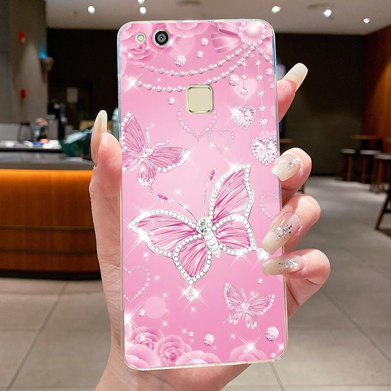 Phone Case For Huawei P10 Lite/NOVA YOUNG Funda Coque Butterfly Bow Protective Casing Transparent Soft Silicone TPU Cover Capa