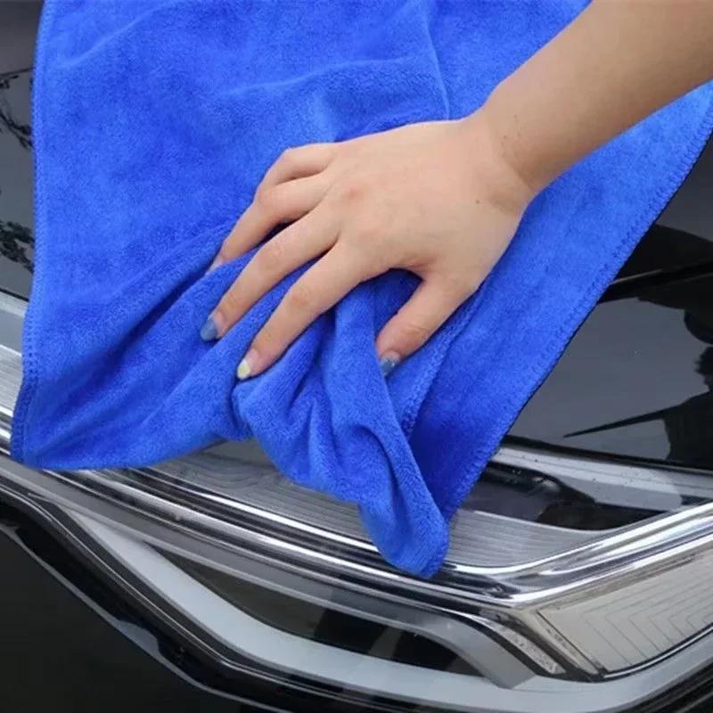 10Pcs Microfiber Cleaning Cloths 30x30cm Lint Free Car Wash Towels Highly Absorbent Auto Detailing Polishing Cloth Household