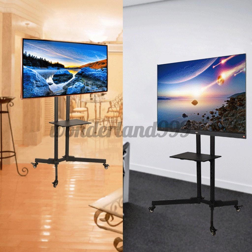 Mobile TV Trolley 34-72" Screen LED LCD Monitor Mount Plasma Display Meeting /Class/Live TV Stand Mobile Cart Trolley