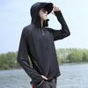 Men's Camouflage Ice Silk Sun Protection Jacket - Summer Thin, Plus Size, Anti-UV, Zipper Hooded Outerwear for Fishing