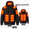 Slimme Verwarmde Hoodie voor Mannen - Winterse Elektrische Warmte met Constante Temperatuurregeling
