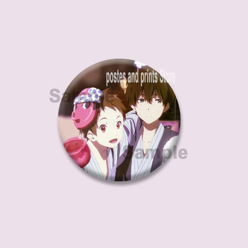Cute Anime Hyouka Enamel Pins Clothing Bag Hat Jewelry Accessories Cartoon Round Brooch Eru Chitanda Animation Badge Toys Gifts
