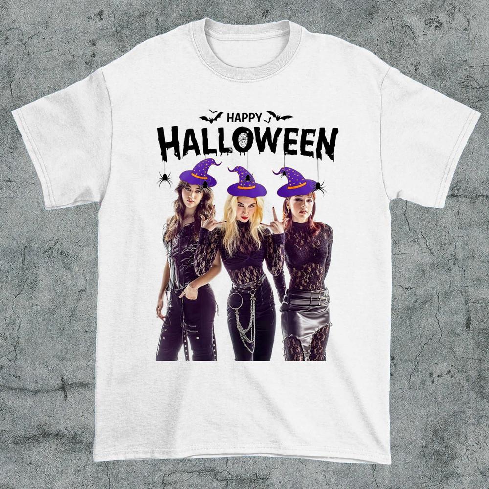 The Warning Band Happy Halloween Cotton White T Shirt Unisex T-Shirt S
