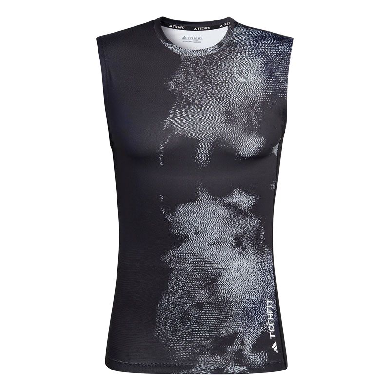Adidas Tank Tops Men s Black/Gray Crew Neck Moderate Other HK2333- L