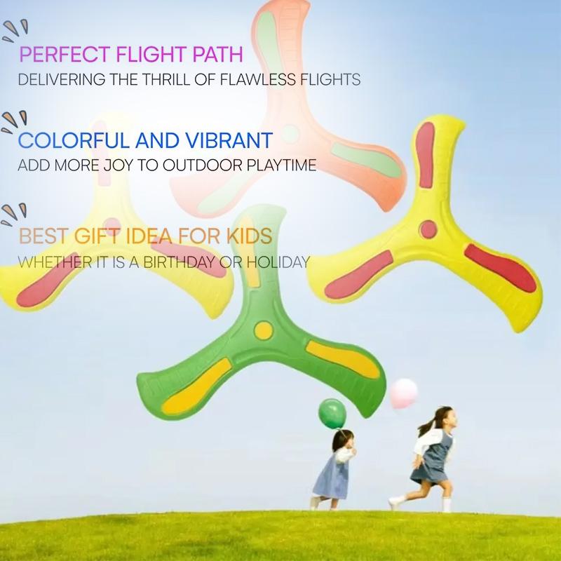 1-32PCS LInteractive Flying Disc Toy for Adults Kids Soft Boomerang Three-Leaf Cross Decompression Puzzle Gift Made Plastic Foam