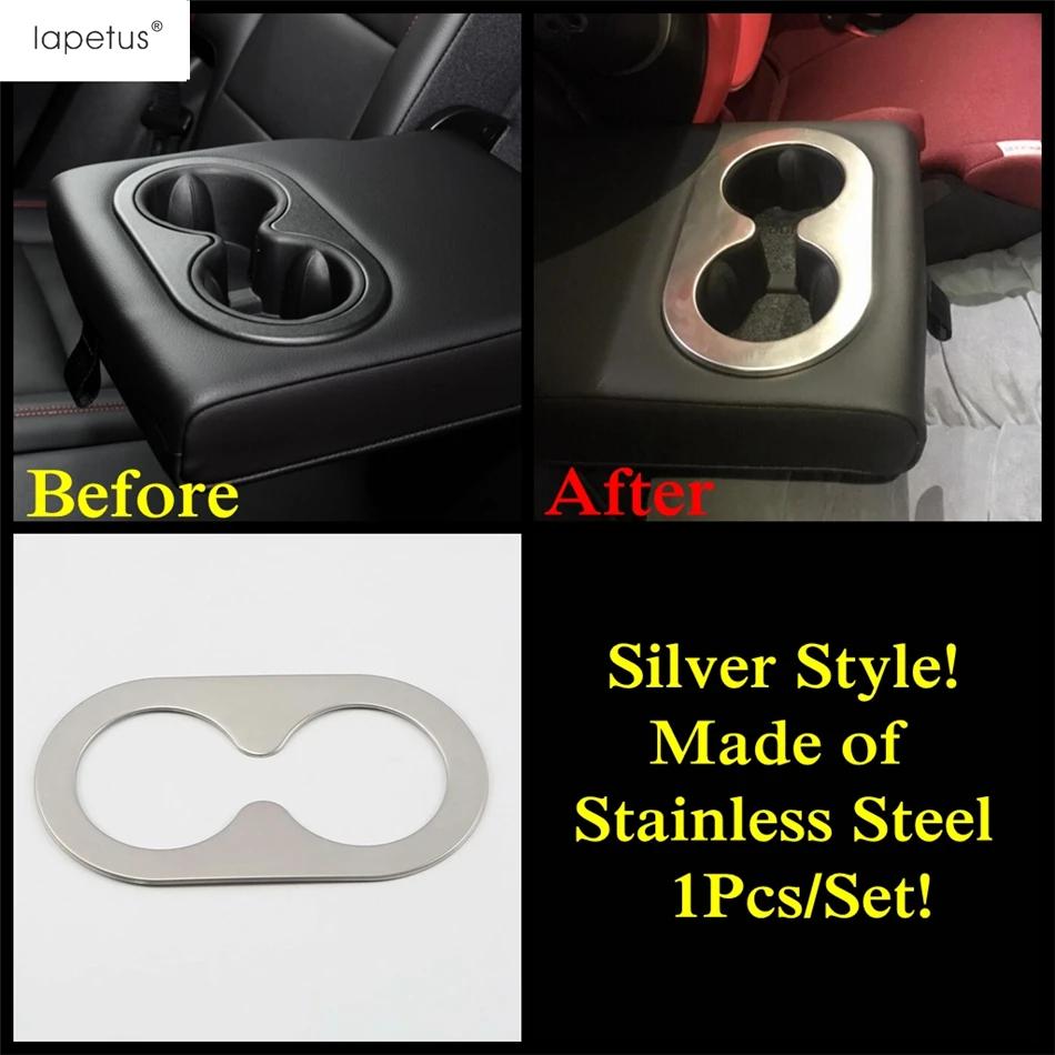 Car Rear Armrest Air AC Vent Outlet / Water Cup Holder Panel Cover Trim Interior Accessories For Chevrolet Equinox 2017 -