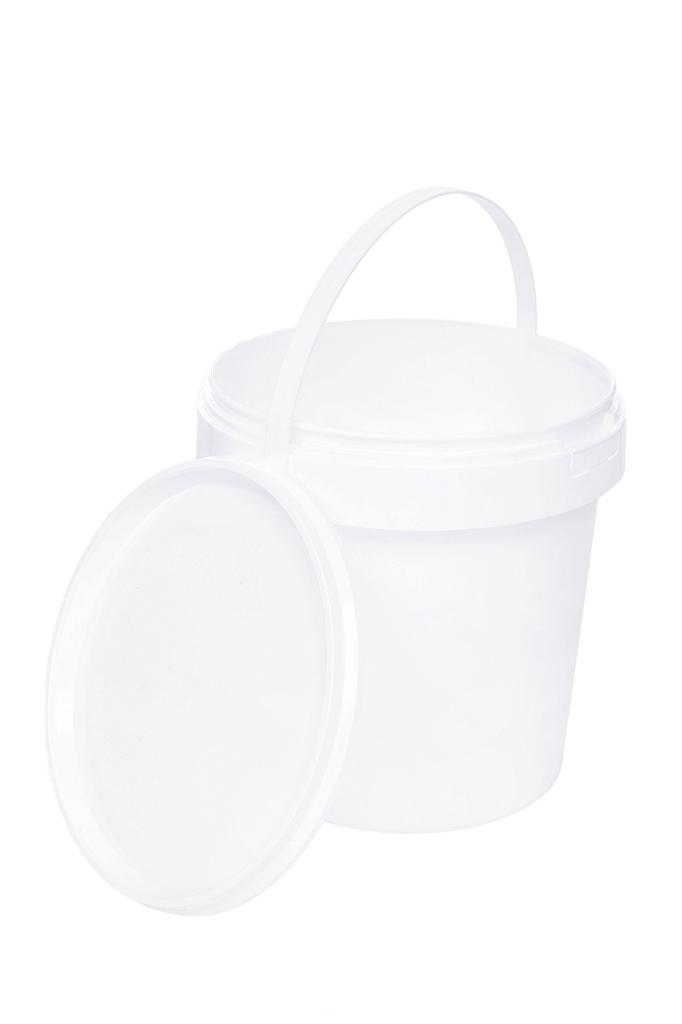 Seau Avec Couvercle Plastique Alimentaire - BenBow - 10x 1L - Blanc - Hermétique - Inodore - Vide - Récipient De Stockage