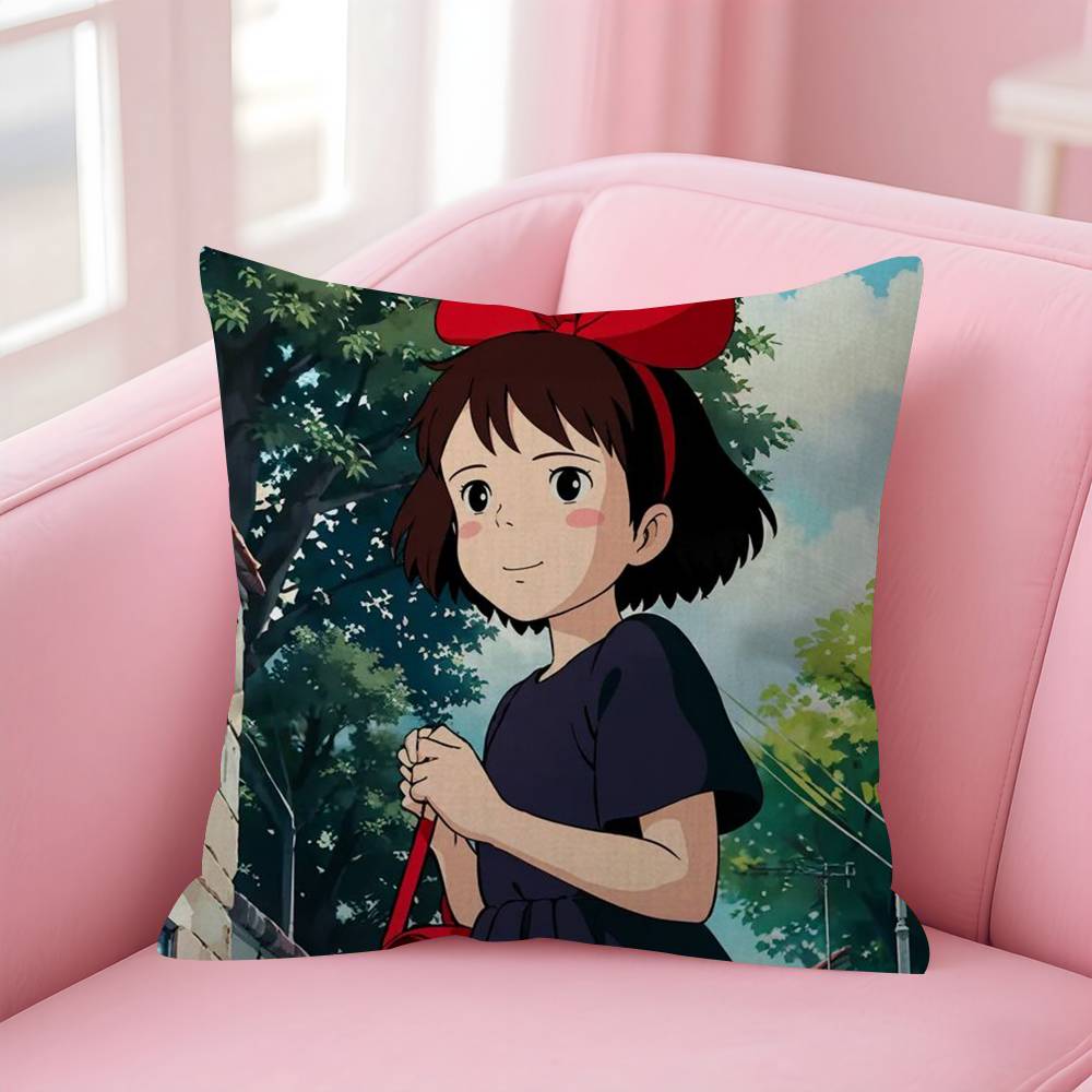 Anime KKikiS DDelivery Service   Maple Design Cushion Cover Happy Autumn Harvest decor Holiday Decorati Pillow Cover