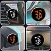 Car Electronic Clock Adhesive Digital Clock for Car Dashboard Air Vent, Small LED Time Display for Automotive Truck Bike A5D3