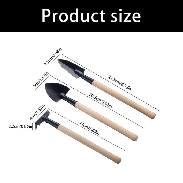 Practical Handheld Plant Care Tool Including Flat Shovel Pointed Trowel And Fine Rakes Soil Loosening Equipment