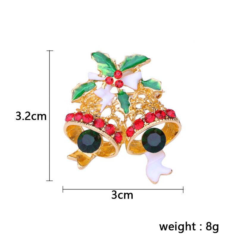 Christmas Brooch Set Santa Snowman Tree Pin Popular In Europe & US | Festive Lapel Pins for Xmas Sweater Decoration Men Women Body Accessories