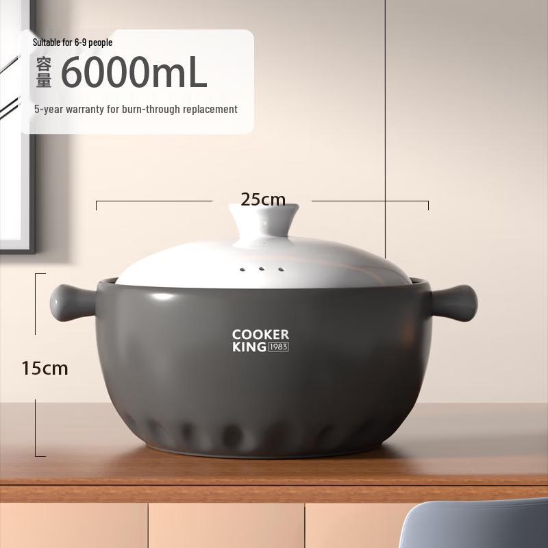 COOKER KING High-Temperature Ceramic Stew Pot