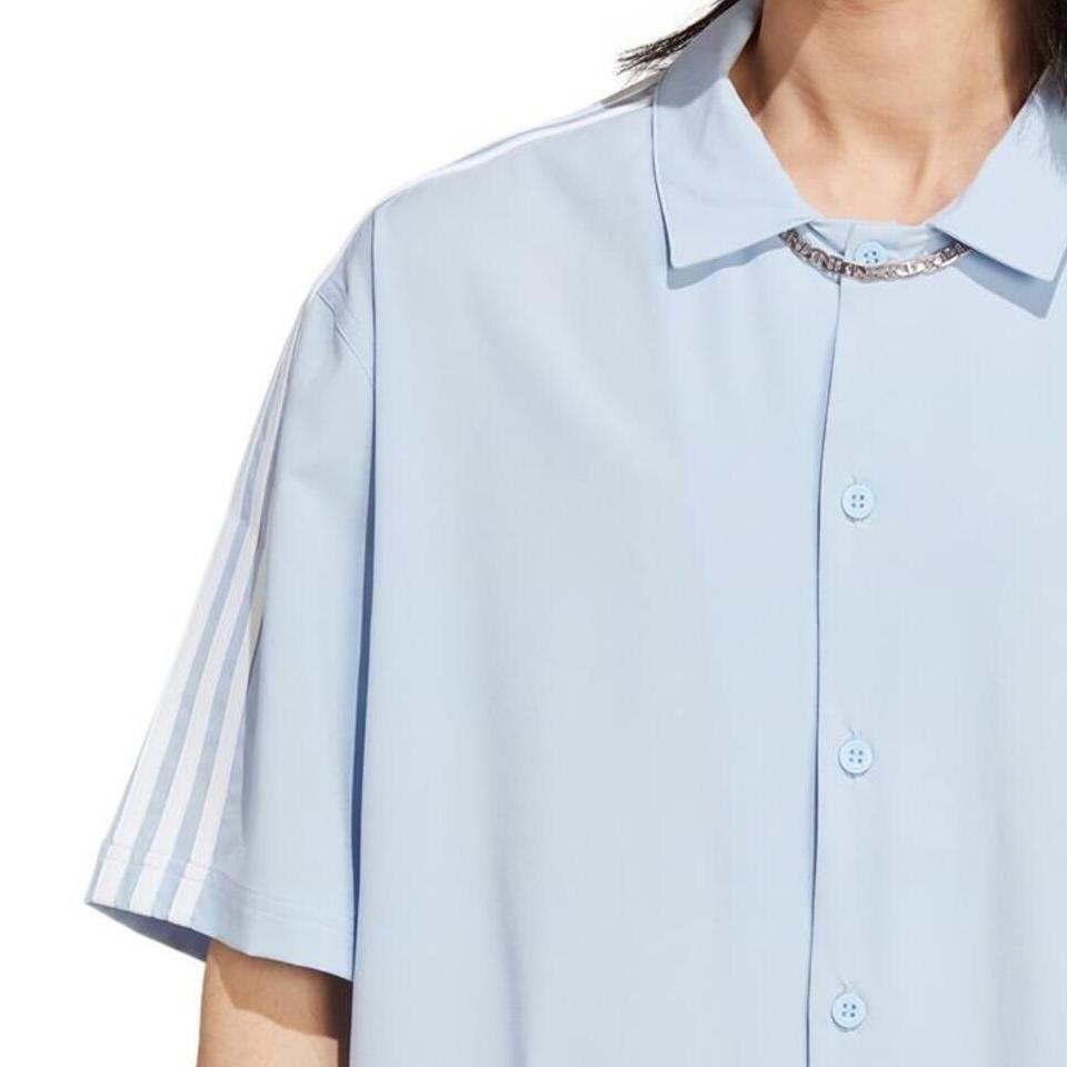 adidas Originals Shirts Men's Blue Lapel Moderate Other IB9965