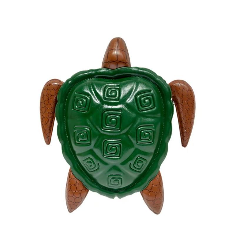 Unique 3D Turtle Shaped Handbag Fashionable Creative Animal Shoulder Bag Funny Crossbody Bag for Women