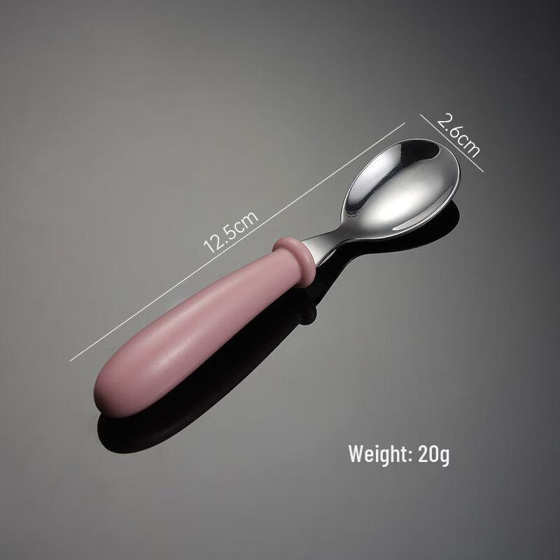 Qianxing 304 Stainless Steel Cute Cartoon Pink Spoon Set